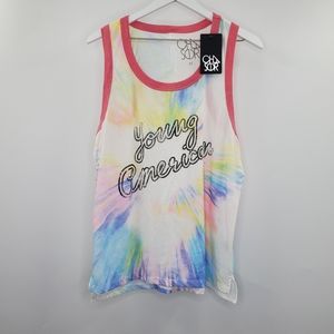 Chaser Young American Graphic Tank Tie Dye NEW